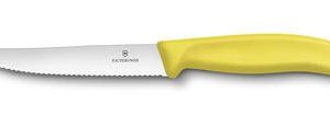 Victorinox Pizzaveitsi 12 cm keltainen aaltosärmäinen