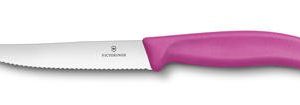 Victorinox Pizzaveitsi 12 cm roosa aaltosärmäinen