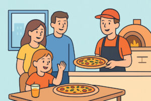 Lapsiystävällinen pizzeria – annokset ja tilat
