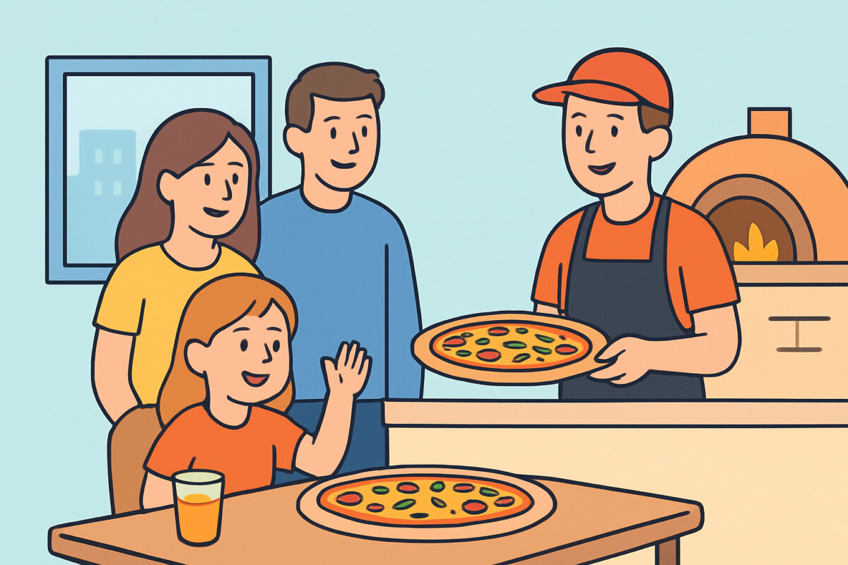 Lapsiystävällinen pizzeria – annokset ja tilat