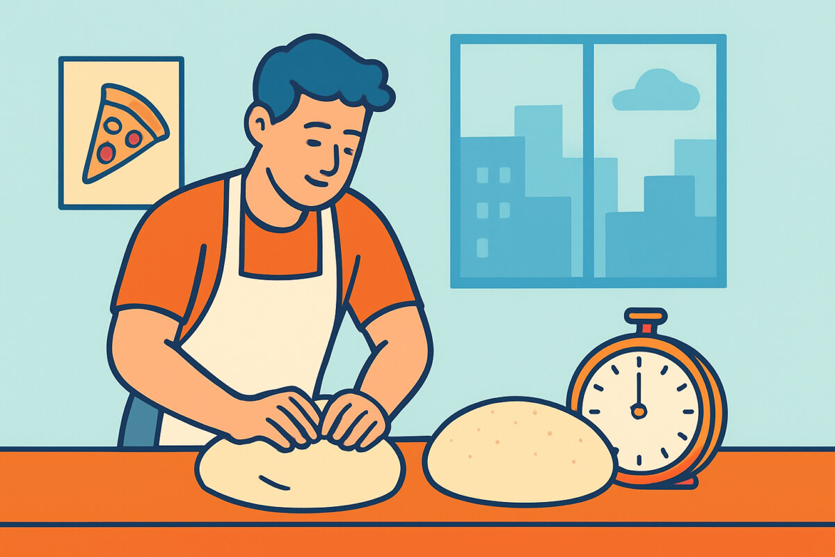 Pizzataikinan kohotus – aika ja maun kehittyminen