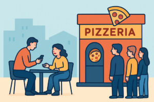 Pöytävaraus pizzeriaan – ryhmät ja ruuhkat