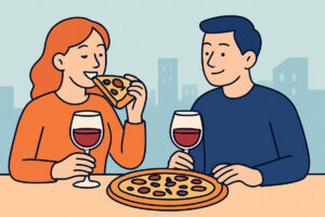 Viini pizzan kanssa – kevyet punaviinit sopivat